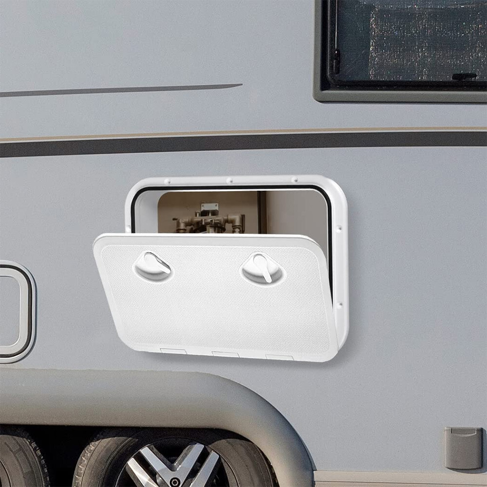 Lockable Service Caravan Door Access Hatch Locker Lid Storage RV Boat