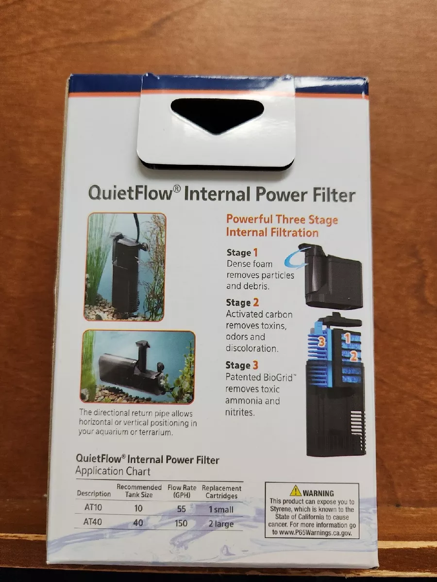 Aqueon quietflow hotsell internal power filter