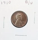 1910 U.S. 1C Lincoln Wheat Cent Uncirculated Condition Brown Coin