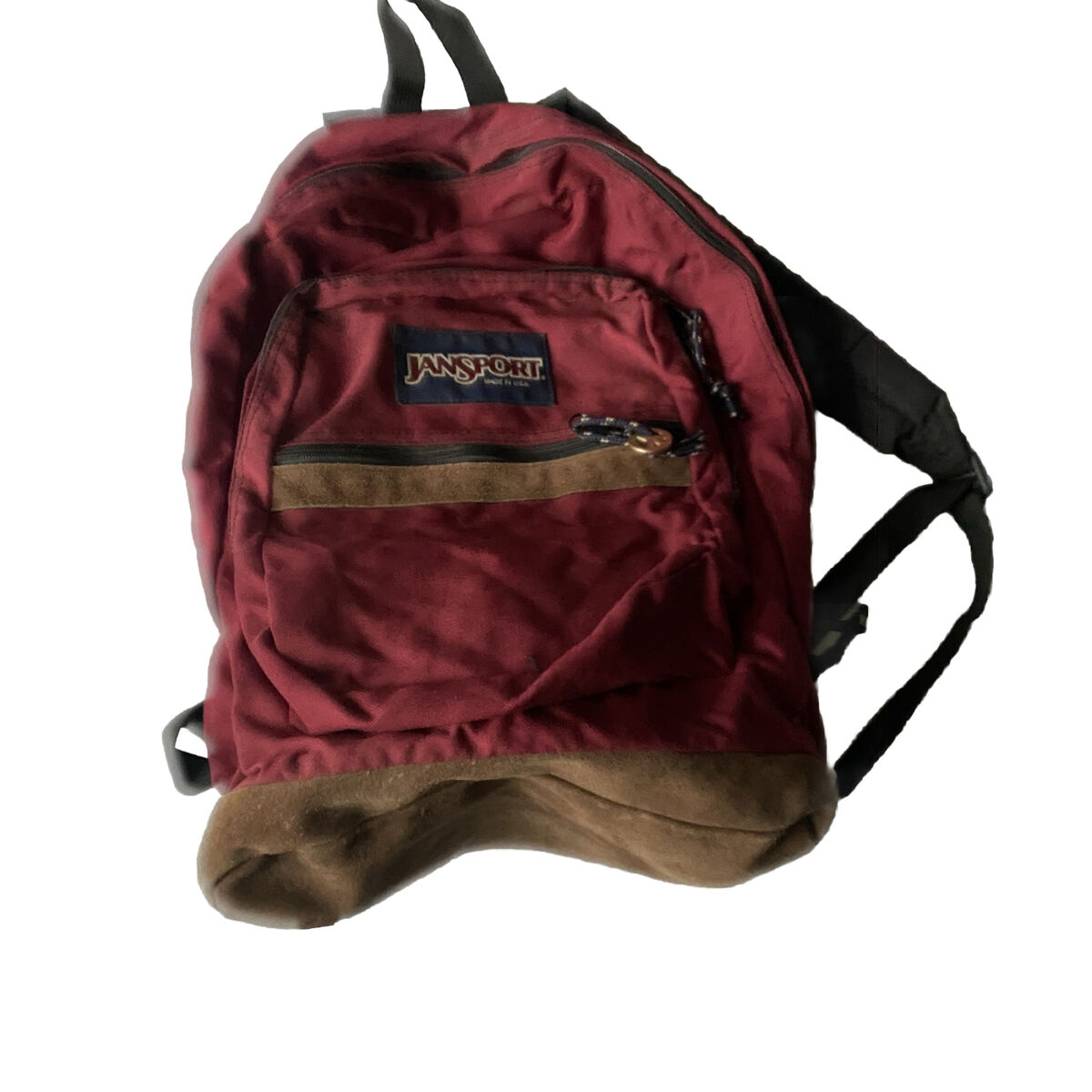 Vintage 90s Jansport Leather Bottom Backpack Day Pack Made Vintage 90s Jansport Leather Bottom Backpack Day Pack Made