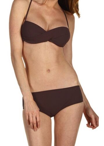 Chloe Womens 9586BL02600 Bikini Swimsuit NWT Size 42 (US 10) Large Brown $445 - Afbeelding 1 van 5
