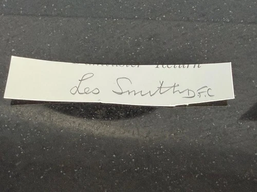 Les Smith pencil signed 617 Squadron Tirpitz RAF WW2