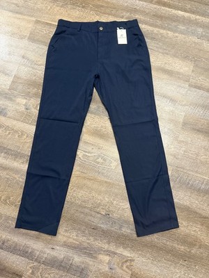 Glide Active Pants Mens XL 33x32 Navy Blue Straight Leg Performance Golf NWT
