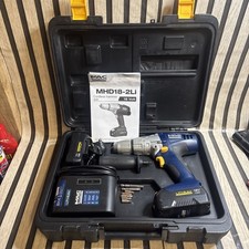 Mac Allister 18V Cordless Hammer Drill Set 2 Batteries Charger Case - MHD18-2LI