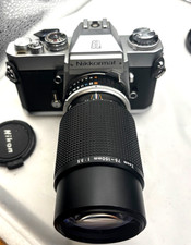 Rare MINT NIKON Nikkormat EL 35mm SLR w/ NAI follower  75-150mm f3.5