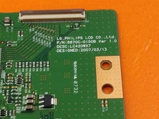 Carte T-Con Vizio L42HDTV10A – LG Philips 6871L-0780C / 6870C-0080D, Ouverte Jamais Utilisée