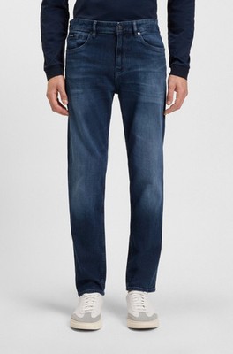 Boss Jeans Denim H-Re. Herren Marineblau Hose Klassisch Jeans 50550938-HB440