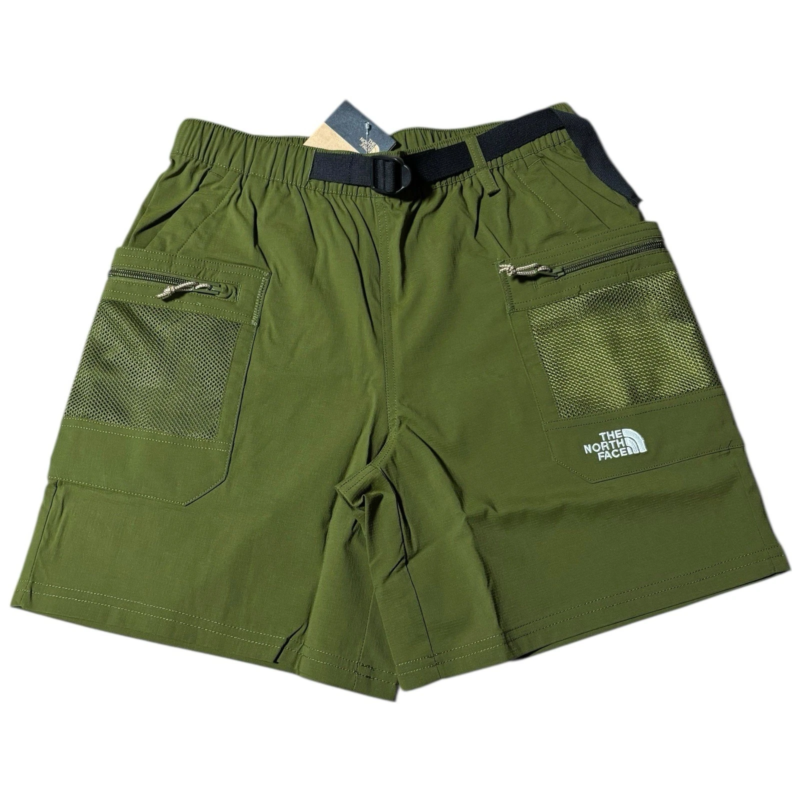 The North Face Shorts Class V Pathfinder Green SMALL Belted Cargo Outdoor Hike