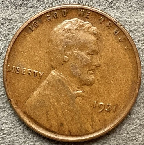 1931p  Lincoln Wheat Cent - [F/VF] Fine/Very Fine - Better/Higher Grade ~ B444