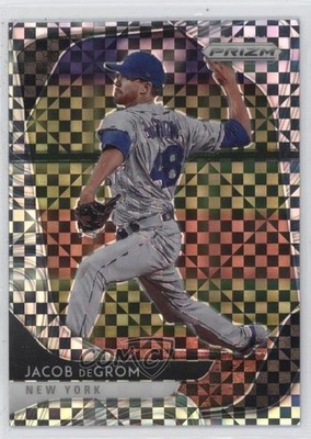 2020 Panini Prizm Power Plaid Prizm 11/75 Jacob deGrom #35 0vl5