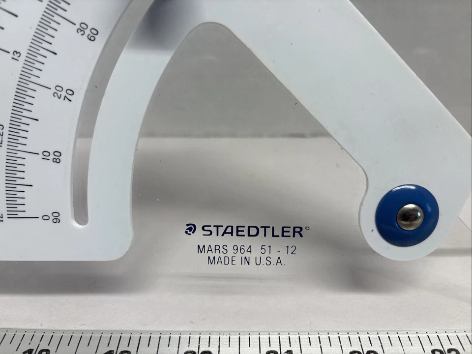Staedtler Mars 964-51-12 Adjustable Triangle Made In USA Preowned - Image 2 of 4