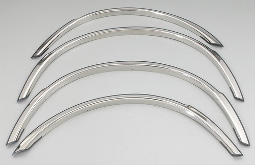 THE BEST! FENDER TRIM FOR FORD F-SERIES 73-79 Stainless Steel High Polish SET-4