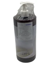 Korres UNSCENTED Renewing Body Cleanser 33.81 Fl Oz Jumbo NEW Sealed!