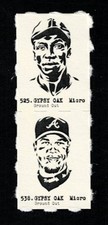 JAMES COOL PAPA BELL - CHIPPER JONES Uncut 2-Card Panel RARE Baseball MICRO Card