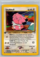 Snubbull Neo Genesis #074/111 Common 1st Edition MP Pokemon