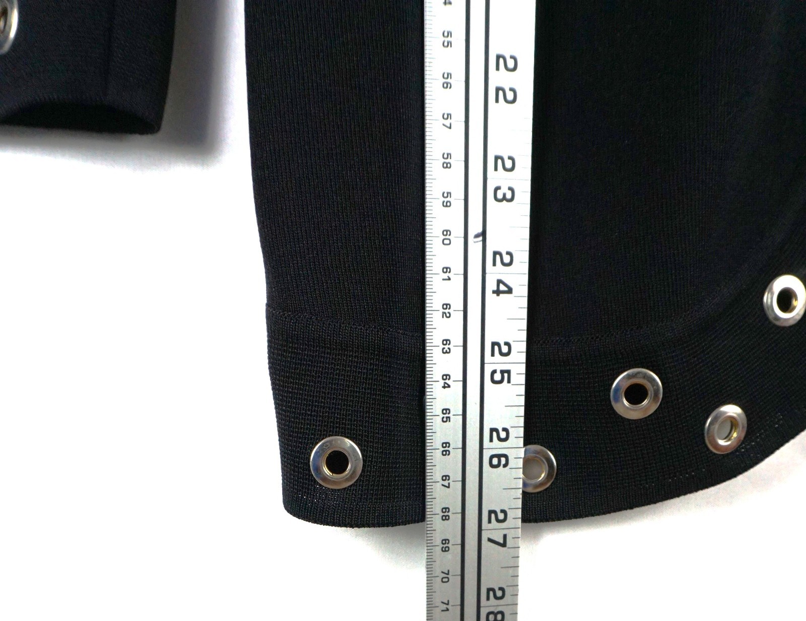 EXCLUSIVELY MISOOK BLACK JACKET SILVER METAL GROM… - image 4