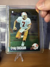 1994 Score Craig Erickson Gold Zone Tampa Bay Buccaneers NFL Card Quarterback