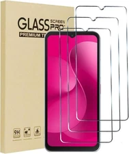 3-Pack Premium Tempered Glass Screen Protector For T-MOBILE REVVL 8 5G