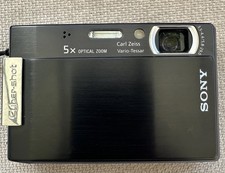 Cámara Sony Cyber-shot Super Steady shot DSC-T100 probada por batería 