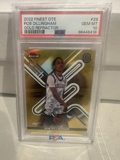 2022 Finest OTE Rob Dinmingham Gold Refractor PSA 10 /50