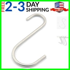 6 Pack 4.8 Inch Heavy Duty Solid Stainless Steel S Hook S Shape Durable Hangi...