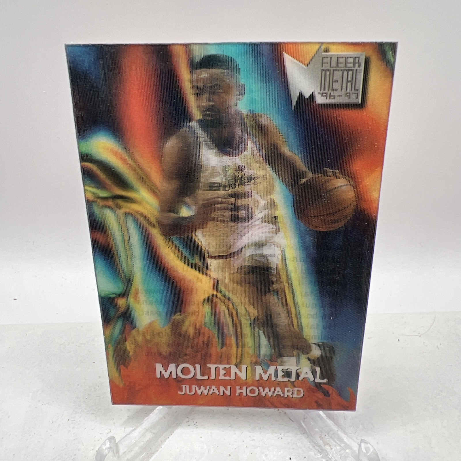 1996-97 Fleer Metal Molten Metal Juwan Howard Suns 3D Lenticular Card #5