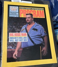 Big Bossman WWF Wrestling Program 1990 Volume 181 Hulk Hogan Ultimate Warrior