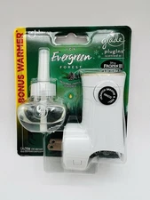 NIB Glade Plugins ICY EVERGREEN FOREST Scented Oil 1 Warmer Unit  / 1 Refill