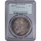 1881-S $1 Morgan Silver Dollar ~ PCGS MS61 - 35th Anniversary Label