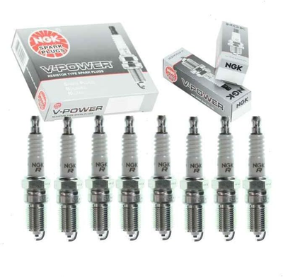 #ad #ad 8 Pc NGK V Power Spark Plugs Compatible with Chevrolet Silverado 1500 4.8L 5.3L $56.82