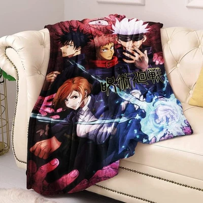 Jujutsu Kaisen Yuji Itadori Hooded Wearable Blanket 60”x53”