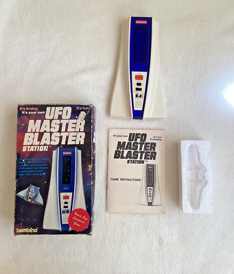 Bambino UFO Master Blaster Station Electronic Computer Game - Box