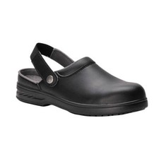 Image of Portwest Steelite SB AE WRU Clean Area Safety Clogs Black Size 8