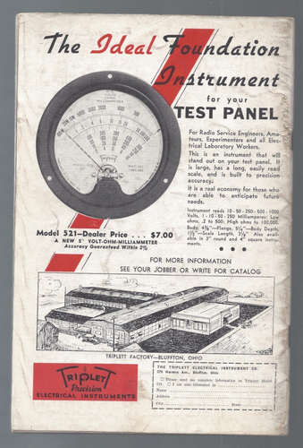 1937 WRZESIEŃ Radio World Magazine Słuchawki High Fidelity, oscylatory Audio Beat - Zdjęcie 4 z 4
