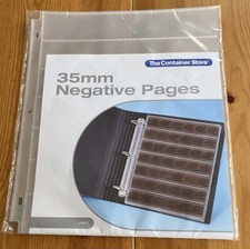 The Container Store 10 Pack 35 MM Film NEGATIVE SLEEVES NEW Sealed