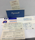 Plymouth Gran Fury Volare Duster 1976 Operator's Manual & Other Paperwork -s3e