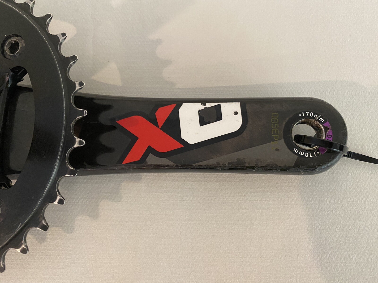 ホワイトブラウン SRAM TRUVATIVスラム X0 DHクランクセット BB30