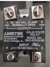 Solid State Relay Input: 70-140Vac Output: 48Vac-300Vac 25A
