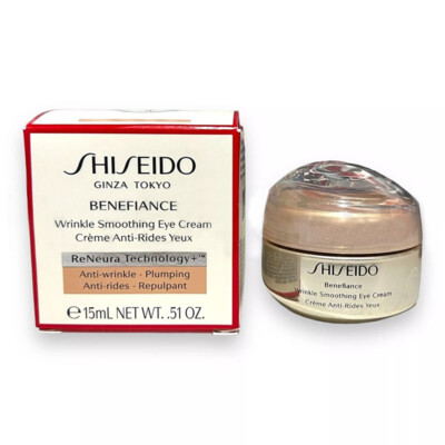 15 ml/0.51 oz Benefiance Wrinkle Smoothing Eye Cream Anti-Aging Neu im Karton