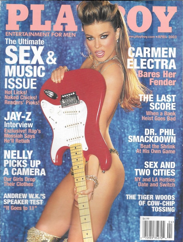 Playboy Magazine April 2003 Carmella DeCesare Playmate COMPLETE Carmen Electra