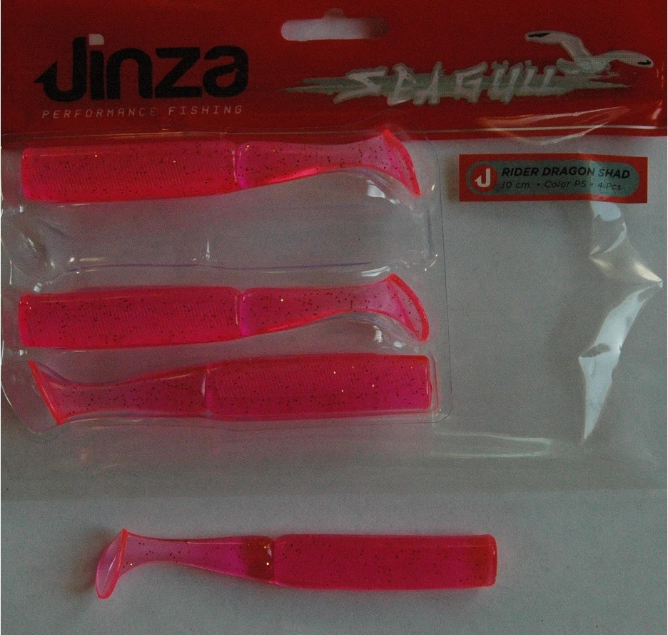 Kit Leurres Souples Grauvell Jinza - Shad 3 Queues 12.5cm + Tête