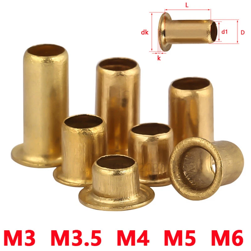 Brazier Head Solid Rivets (3/8" Length) 3/16 Rivets - Foto 5