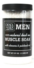 1 Count Dead Sea Collection 37 Oz Men Aloe Vera  Patchouli Natural Muscle Soak