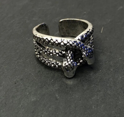 Double Snake Ring King Cobra Adjustable Fashion Ring C7