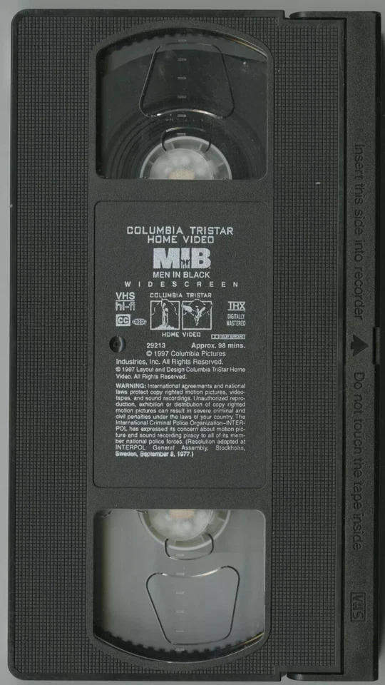 Men In Black (Canadian Widescreen VHS - 29213) - Image 3 of 3