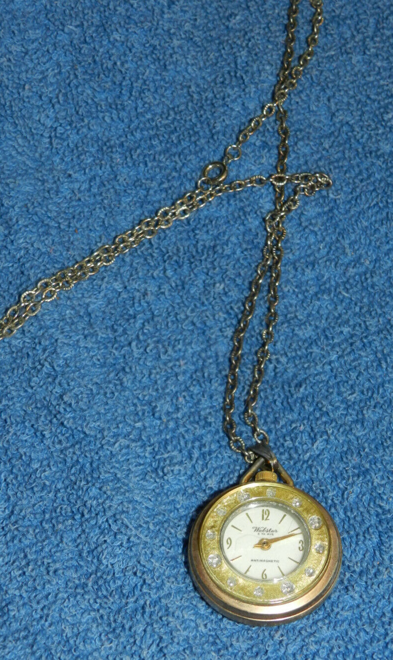 Beryl Lane - Vintage Sterling Silver Old England Manual Pendant Watch  Necklace
