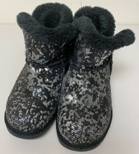 SONOMA GOODS FOR LIFE GIRLS SEQUIN ANKLE BOOTS SIZE 2
