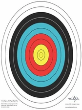 Southland Archery Supply SAS 10-Ring Paper Target Face
