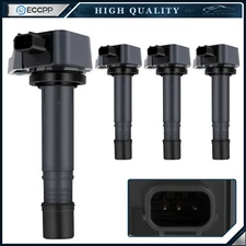 ECCPP 4 Ignition Coils For L4 1.8L 2006 2007 2008 2009 2010 2011 Honda Civic