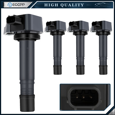 ECCPP 4 Ignition Coils For L4 1.8L 2006 2007 2008 2009 2010 2011 Honda Civic